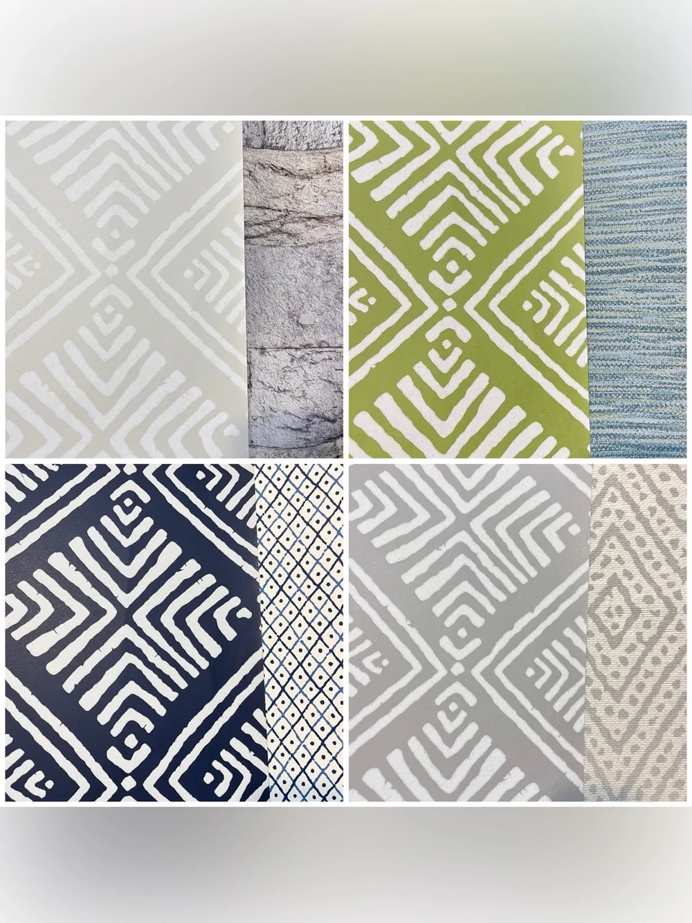 14 Assorted Designer DIY Arts Crafts Scrapbooking Geometric Designs Sheets